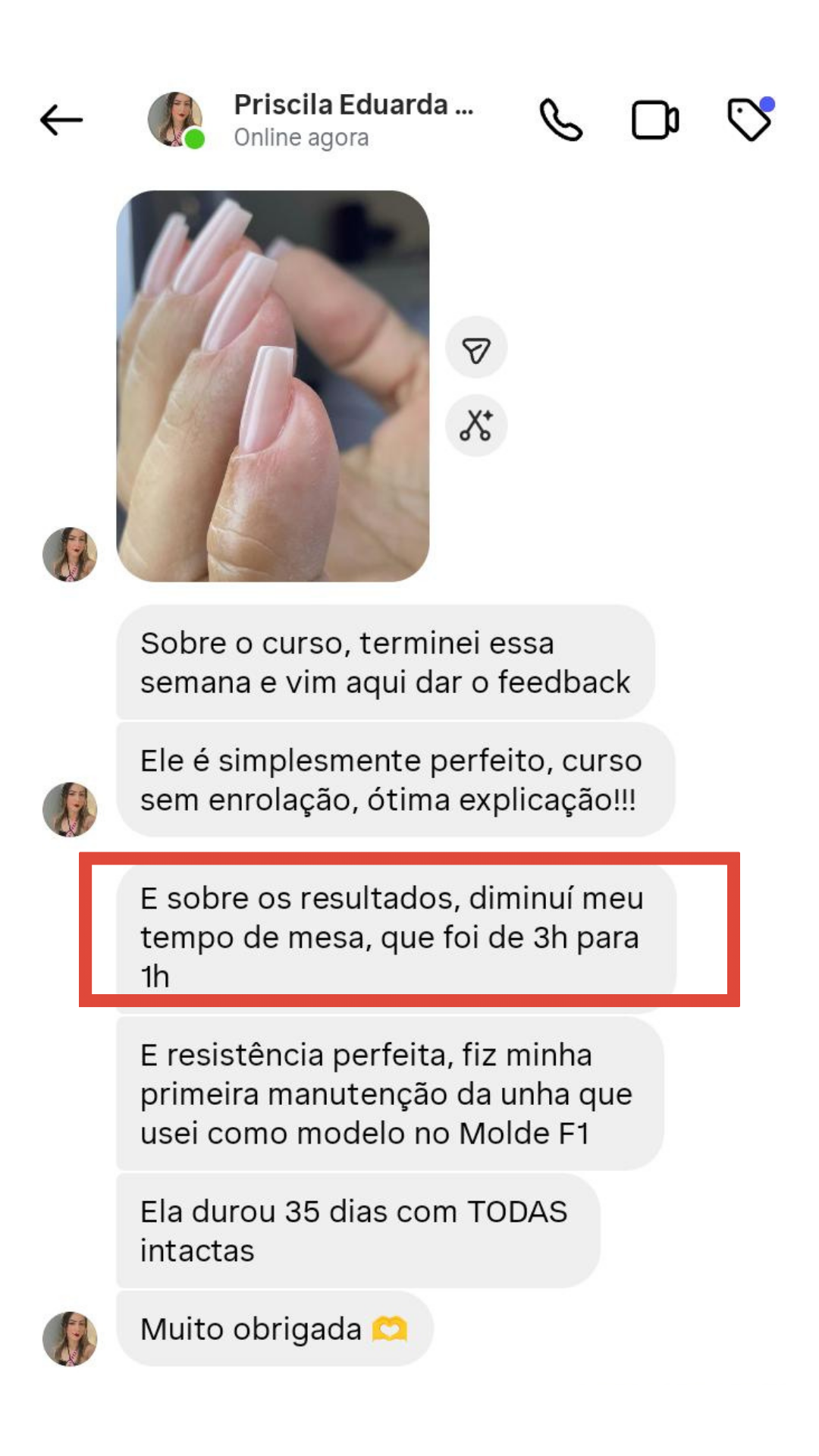 Depoimento de aluna 4