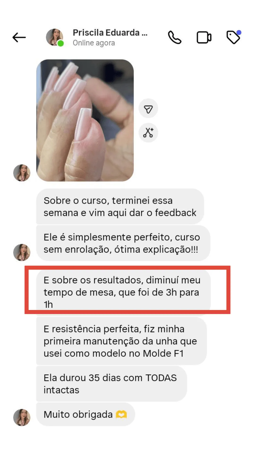 Depoimento de aluna 4