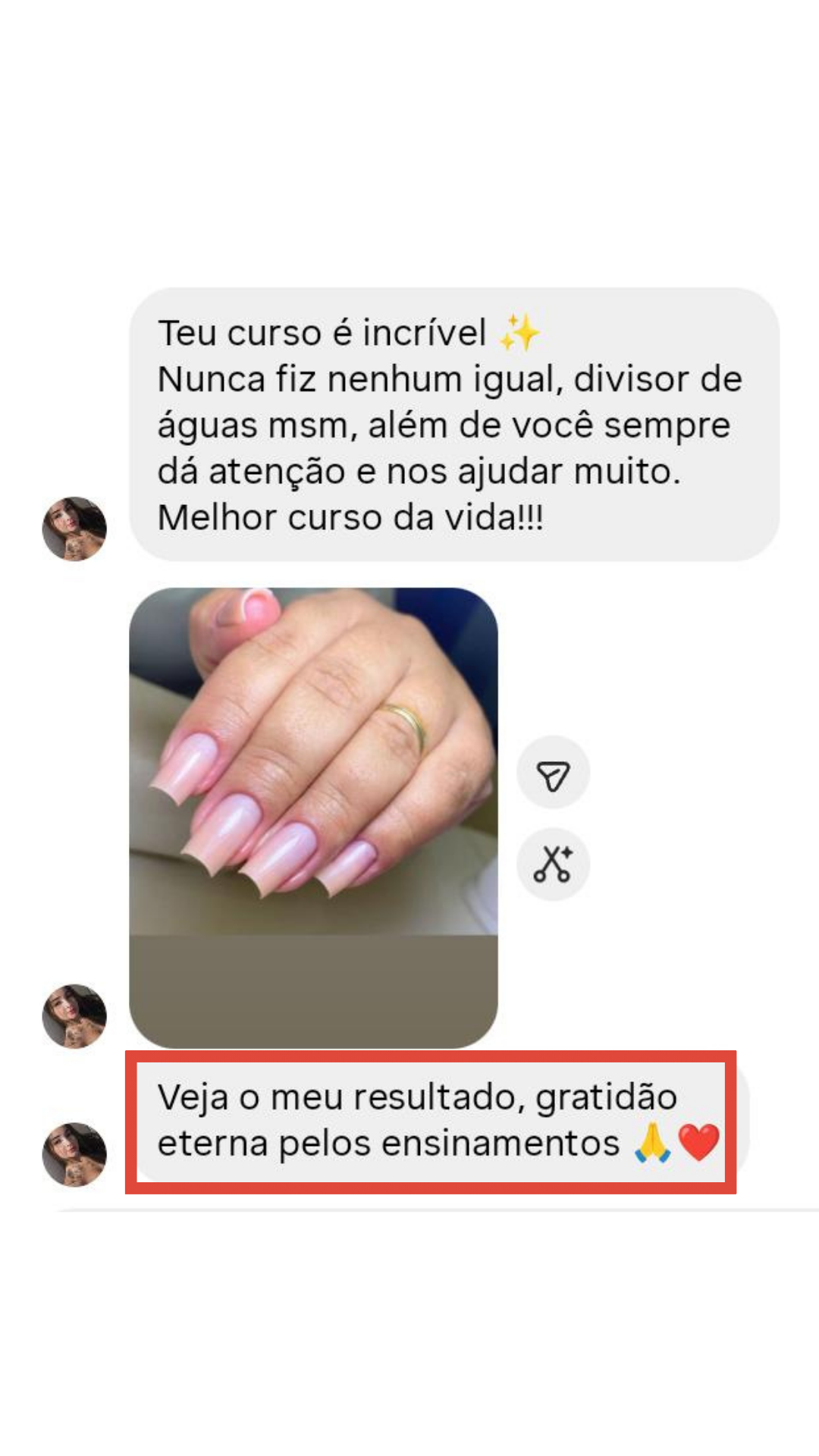 Depoimento de aluna 6