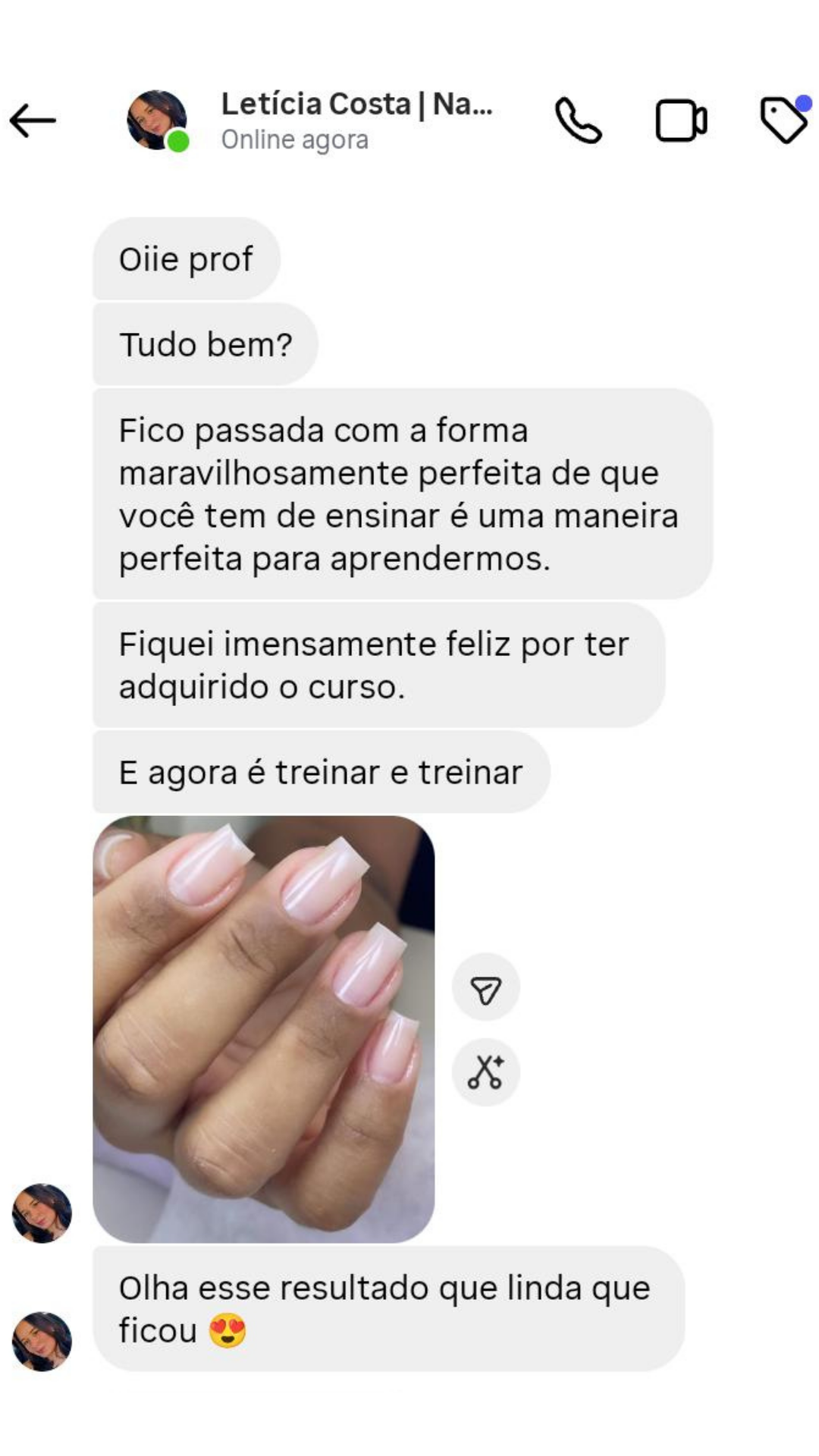 Depoimento de aluna 7
